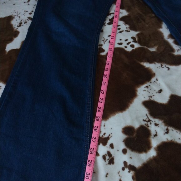 Women's LOLA Kimes Ranch Mid Rise Raw Hem Flare Jeans 16/32 - Picture 7 of 7